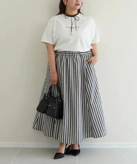 stripe skirt｜ブラック
