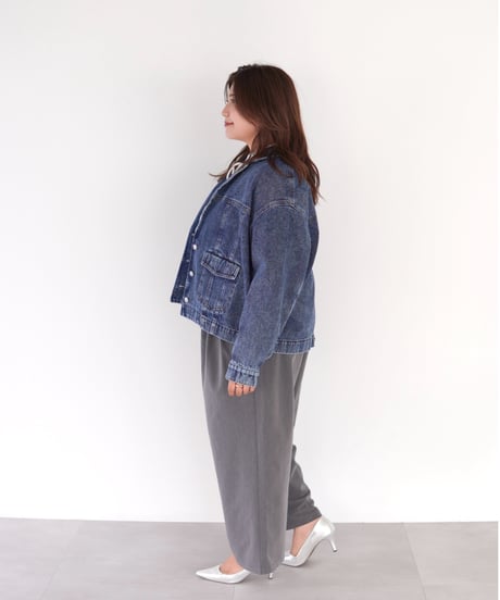 tailored denim jacket｜ブルー