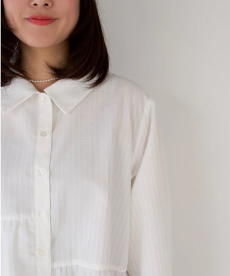 Asymmetric shirt | ホワイト