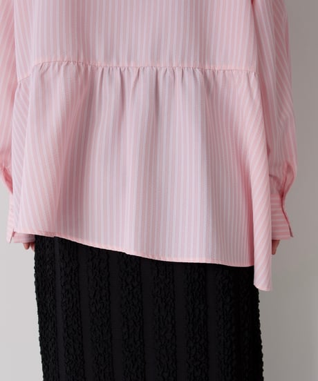 Asymmetric shirt | ピンク