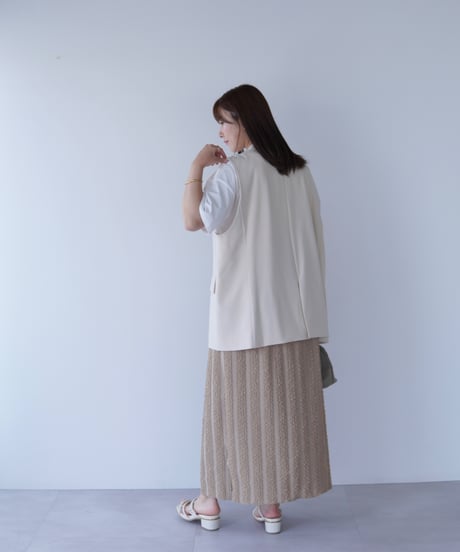 line tight skirt｜ベージュ