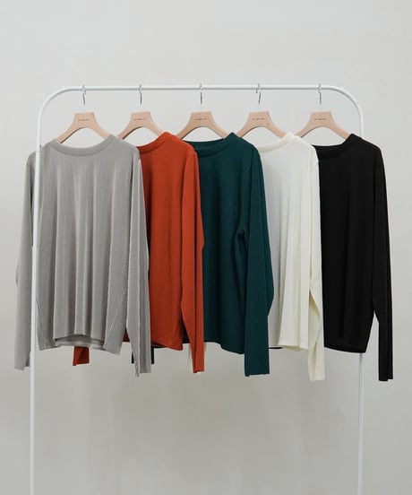 mini neck pullover | ブラック