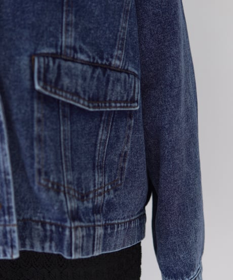 tailored denim jacket｜ブルー