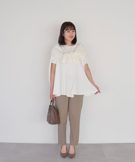 mesh knit pullover | オフホワイト