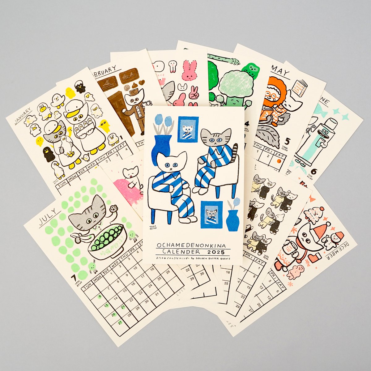 おちゃめでのんきなカレンダー2025 / 多田玲子 | Y/Y