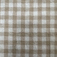 よもぎ玄米カイロカバー付き　チェック柄（ベージュ系）