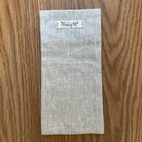 よもぎ玄米アイピロー　リネン100%カバー付き　キナリ【月と星の刺繍】
