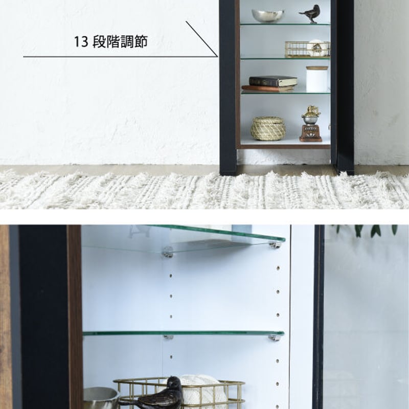 1960s ジャパニーズ ヴィンテージ ディスプレイ 硝子扉 ウォール