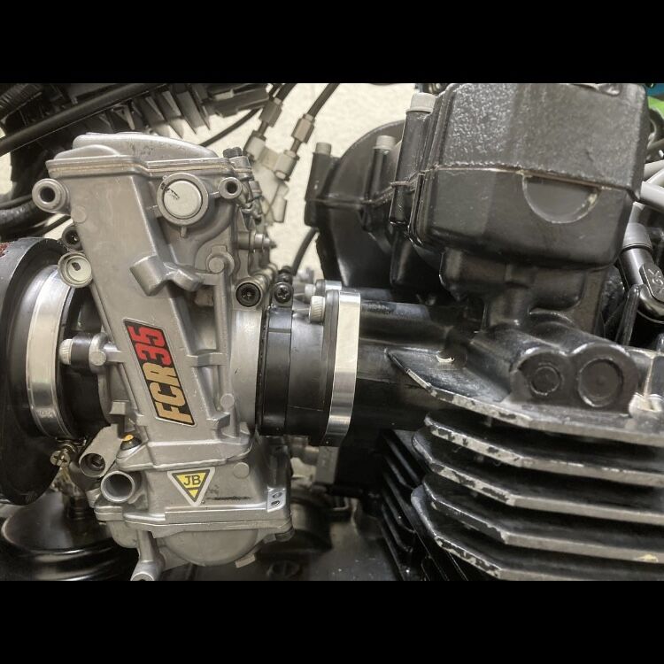 Z750GP GPz750F用 Z1000J系用PAMSインシュレーター取付アダプター