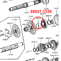 純正新品スターターギア 16085-1012 Z1000mk2 Z1000R Z1100R Z