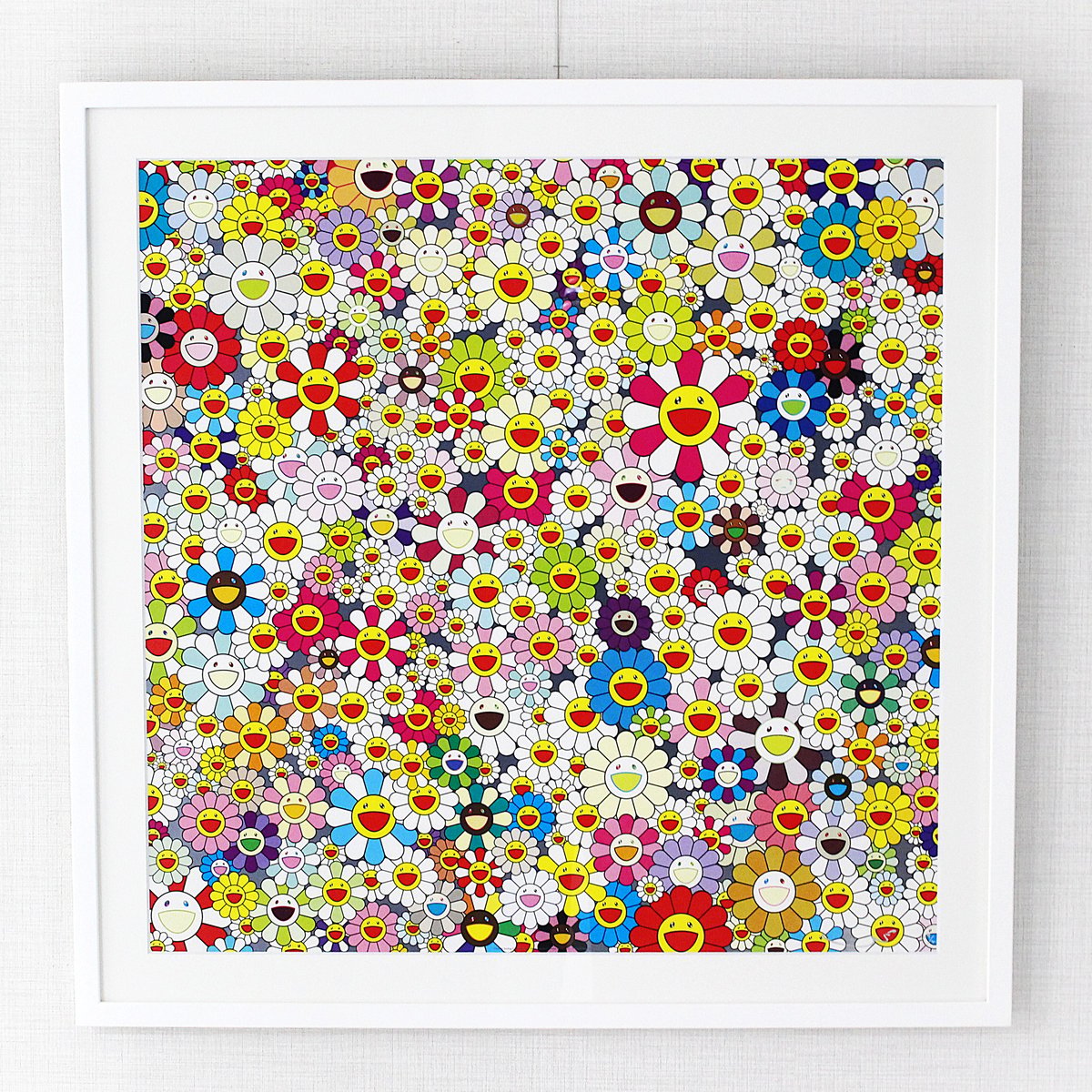 村上隆 限定100枚 版画 笑顔のお花達 笑顔のお花畑Field of smiling flowers|村上隆Takashi Murakami 版画