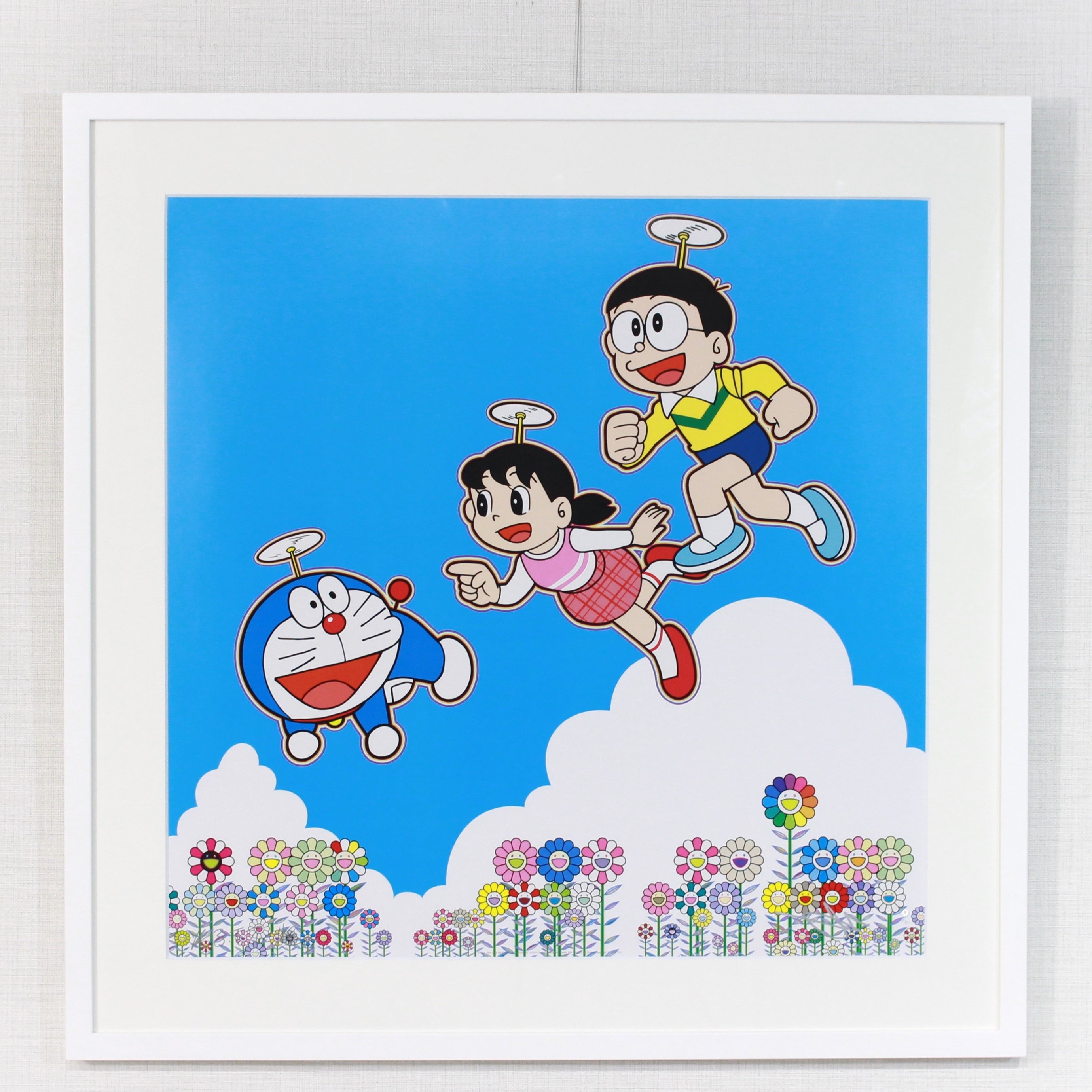 どこまでも行けるような！そんな青空！（ポスター作品）村上隆 ドラえもん 村上隆 どこまでも行けるような！そんな青空！ | 現代アートギャラリー