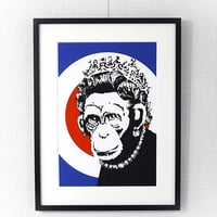 Banksy　「Monkey Queen（WCP版)」