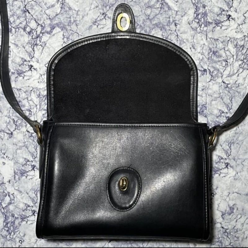 極美品 オールドコーチ OLD COACH ブラック ショルダー USA製 | miharu 