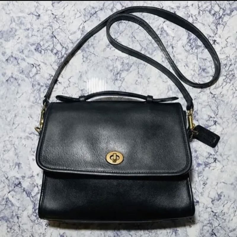 美品☆COACH☆オールドコーチ☆90s☆2wayショルダーバッグ☆黒☆USA製  