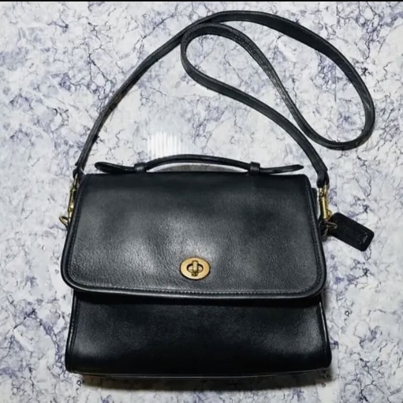 美品】オールドコーチ COACH ショルダーバッグ 黒 ブラック 2way