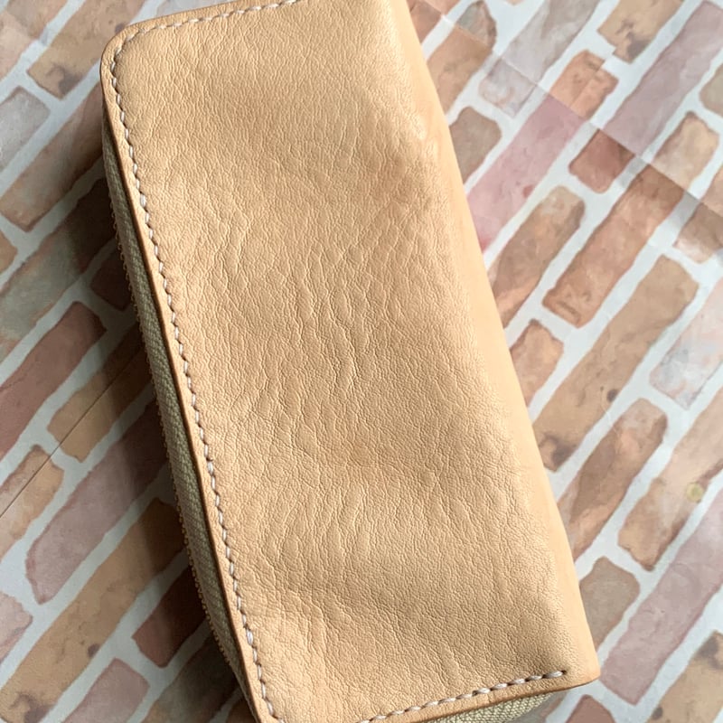 姫路レザー ラウンドジップペンケース 革コンビラウンドジップペンケース2 ラダイト/LUDDITE | Luddite