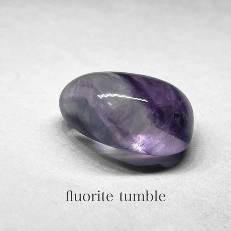 fluorite tumble / フローライトタンブル A ( レインボーあり )