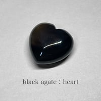 ブラックアゲート ハート black agate：heart / ブラックアゲート：ハート A | N.st