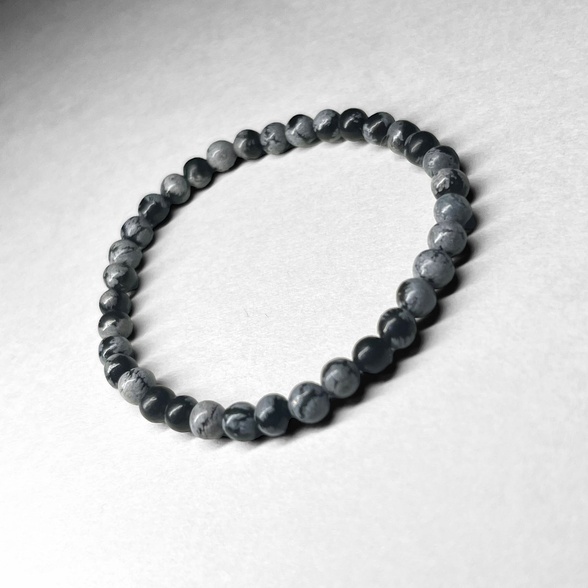 snowfklake obsidian bracelet / スノーフレークオブシディアンブレ