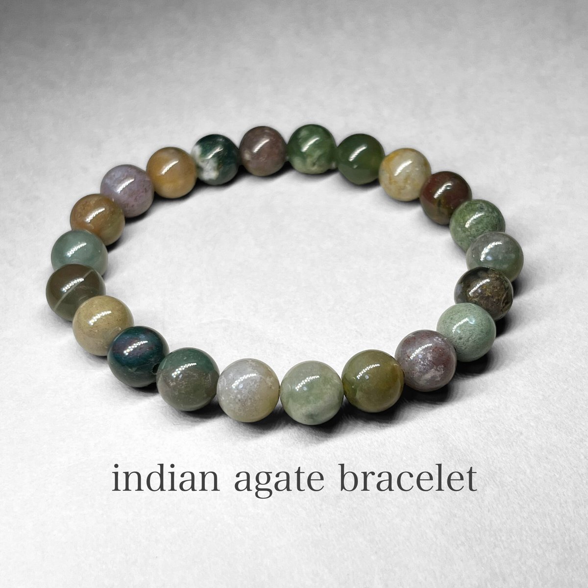 indian agate bracelet / インディアンアゲートブレスレット 8mm |