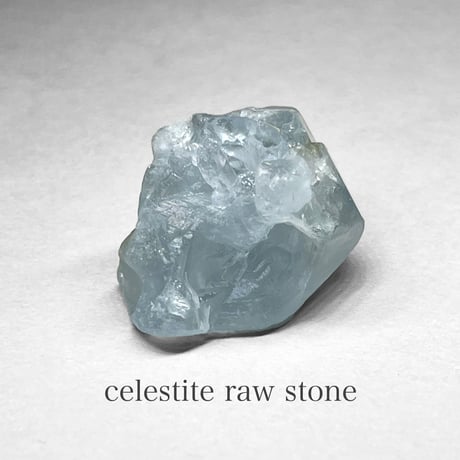 Celestite  / セレスタイト原石：結晶部分 1  ( レインボーあり )