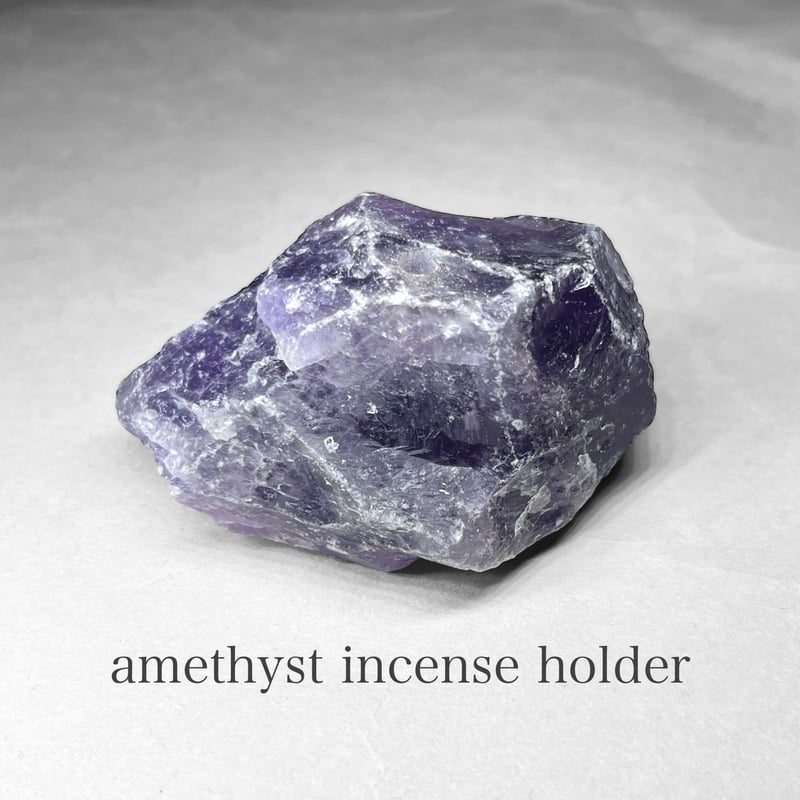 chevron amethyst ：incense holder /シェブロンアメジスト：お香