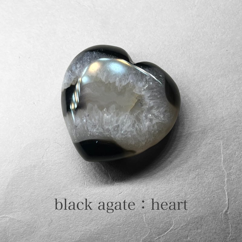 black agate：heart / ブラックアゲート：ハート B | N.st