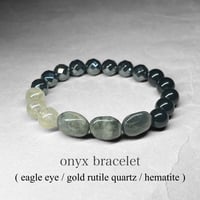 mix bracelet：onyx / ミックスブレスレット U：オニキス ( イーグル 