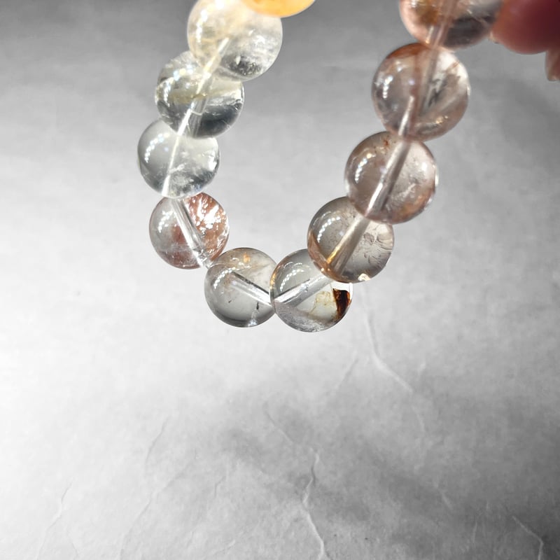 hematite・limonite in quartz tumble / ヘマタイト・リモナイ