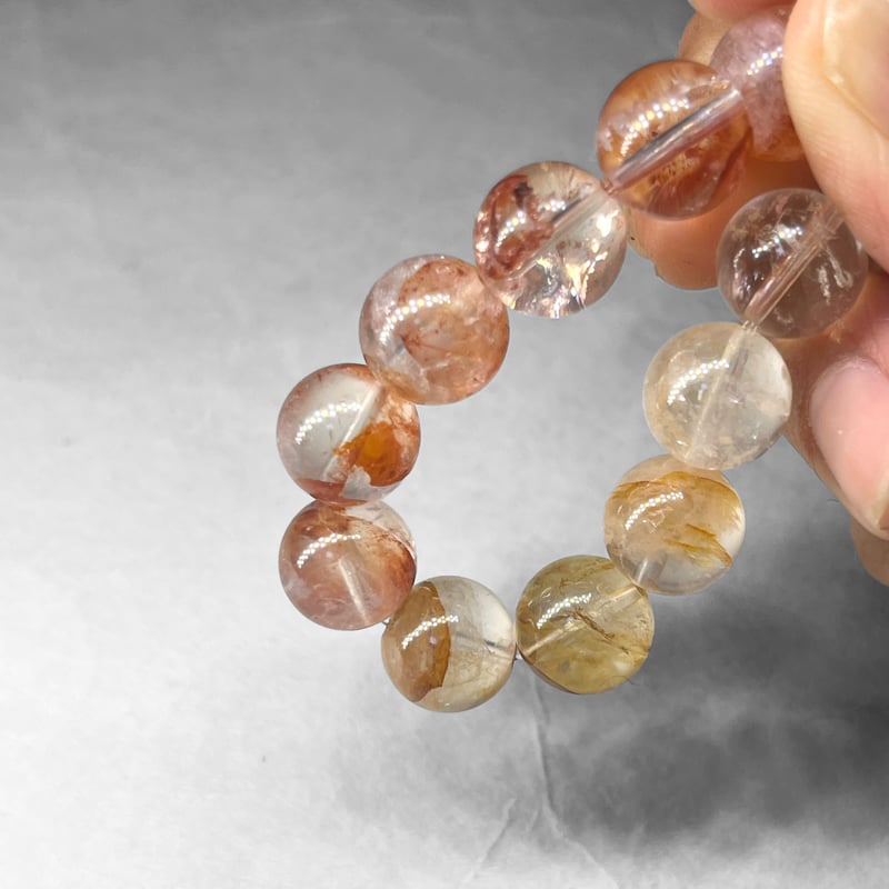 hematite・limonite in quartz tumble / ヘマタイト・リモナイ