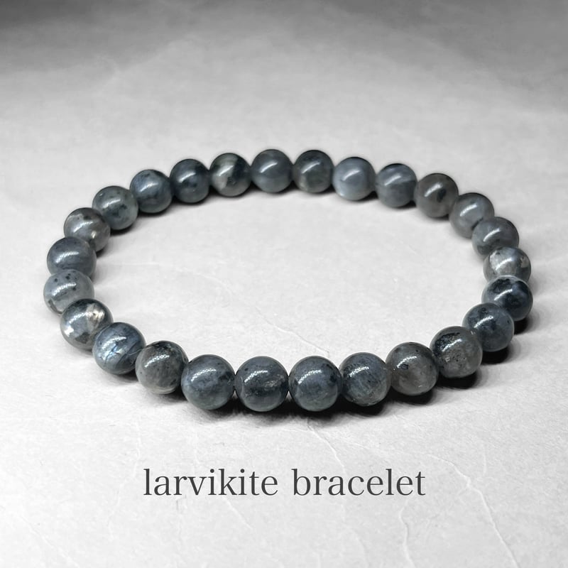 larvikite bracelet / ラルビカイトブレスレット 6mm | N.st
