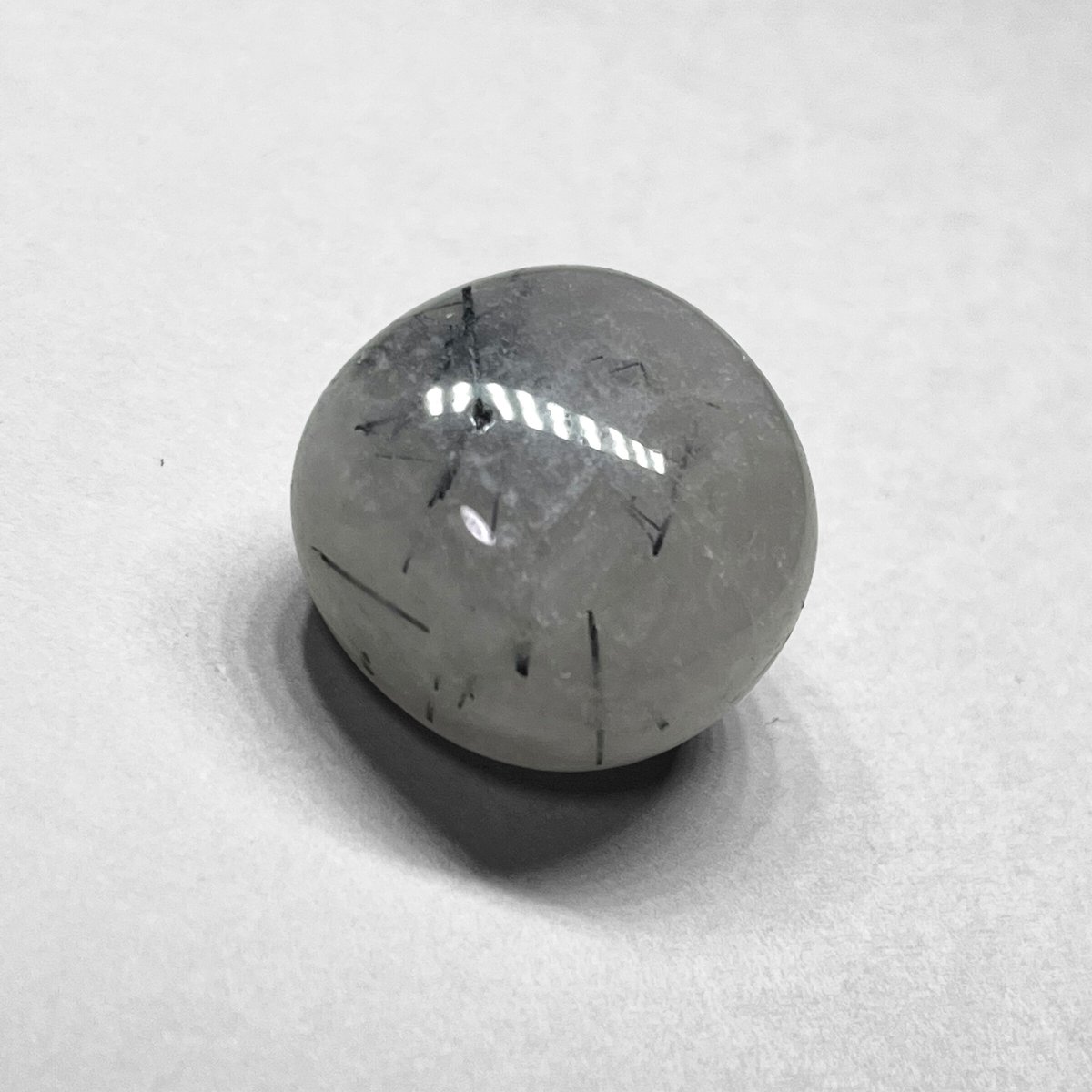 ブラックトルマリンインクォーツ　丸玉　25㍉ トップクォリティ]ブラックトルマリンインクォーツ丸玉/スフィア☆現品