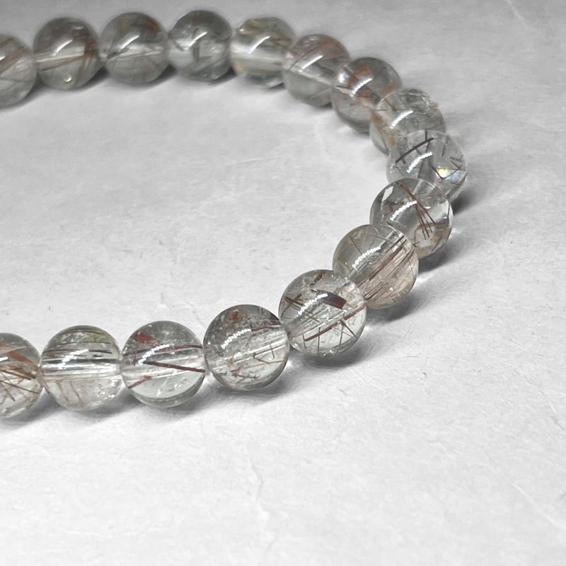 brown rutile quartz bracelet / ブラウンルチルクォーツブレスレッ
