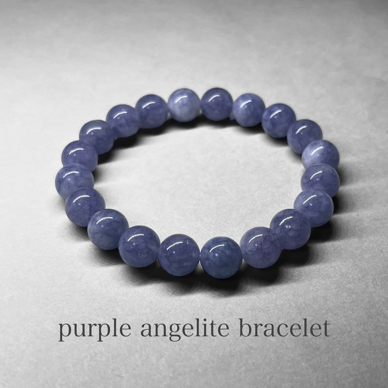 purple angelite bracelet / パープルエンジェライトブレスレット 8m