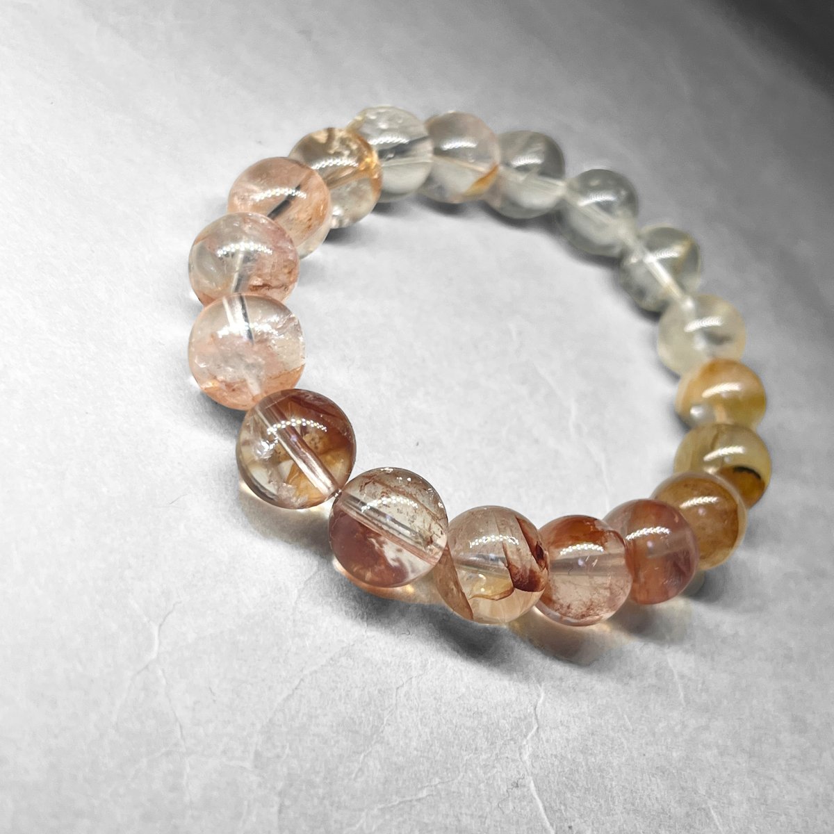 hematite・limonite in quartz tumble / ヘマタイト・リモナイ