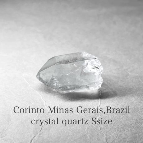 Corinto Minas Gerais crystal：lightning / ミナスジェライス州コリント産水晶S - 32：ライトニング ( レインボーあり )