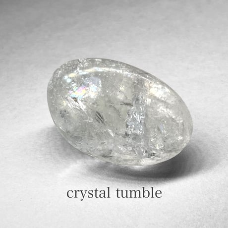 crystal tumble / 水晶タンブルF ( レインボーあり )