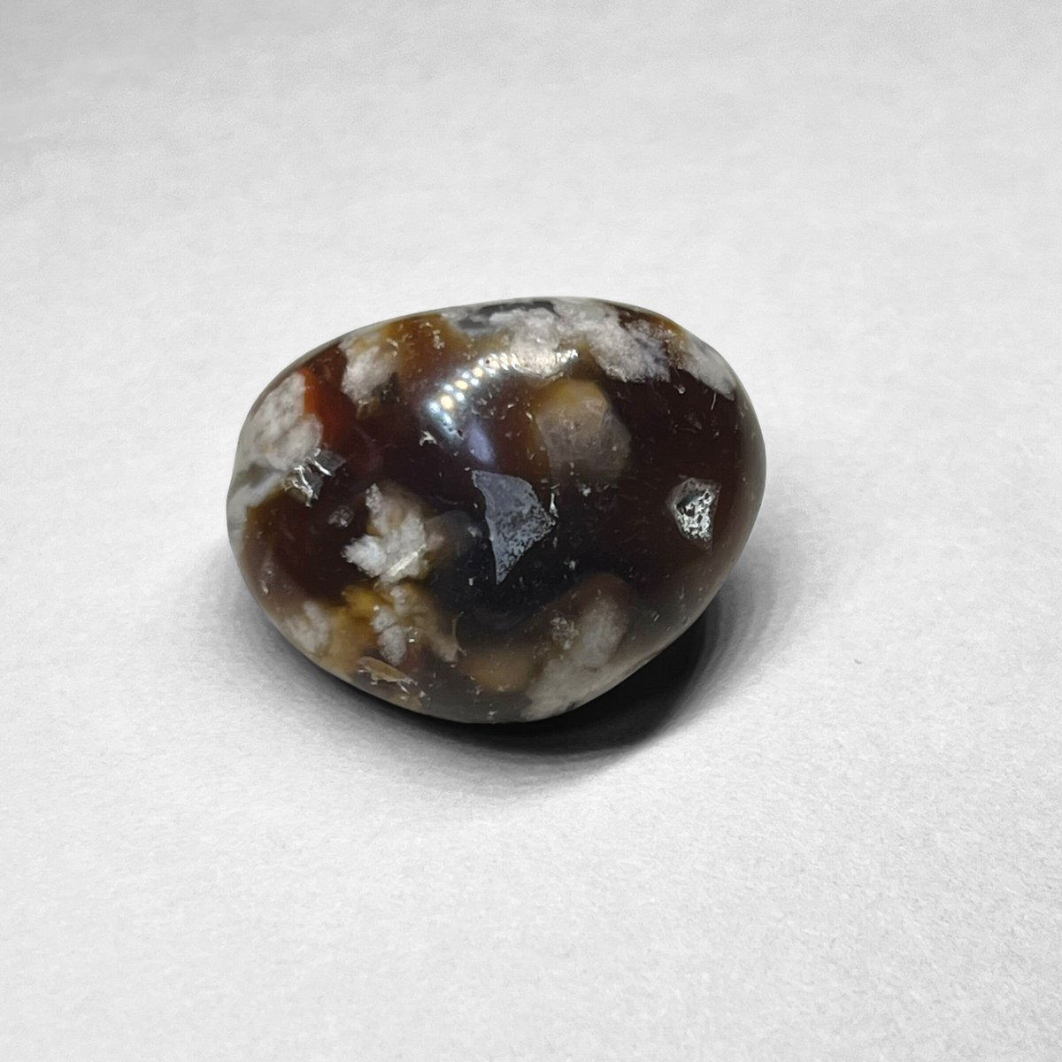 cherry blossom agate tumble：black / 黒桜瑪瑙タンブル A