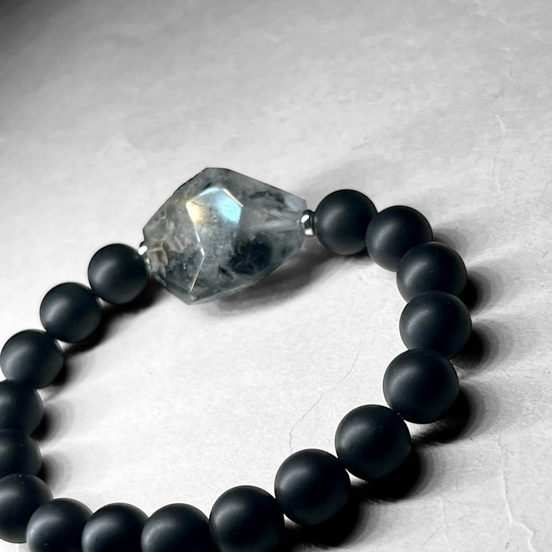 mix bracelet：matte onyx / ミックスブレスレット b：マットオニキス 