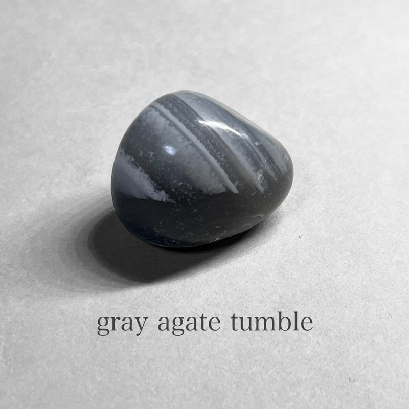 gray agate tumble / グレーアゲートタンブル B | N.st