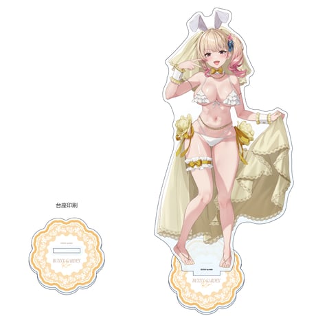 バニーガーデン　描き下ろし特大アクリルスタンド （凜／バニーウエディング水着）
