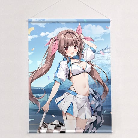 karory先生　描き下ろしB2タペストリー （蒼海夏音／レースクイーン）Wスエード