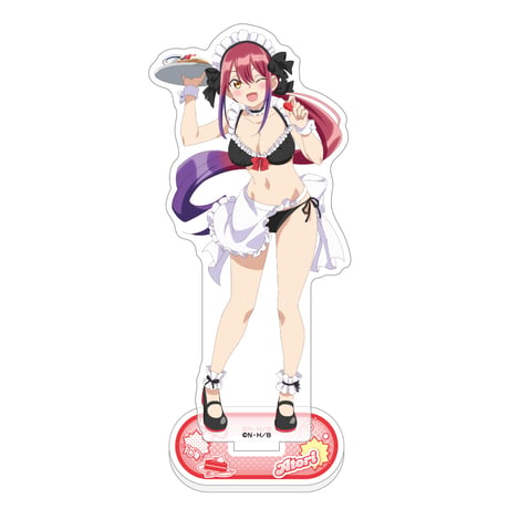 ばっどがーる　描き下ろしアクリルスタンド （水鳥亜鳥／メイド水着）