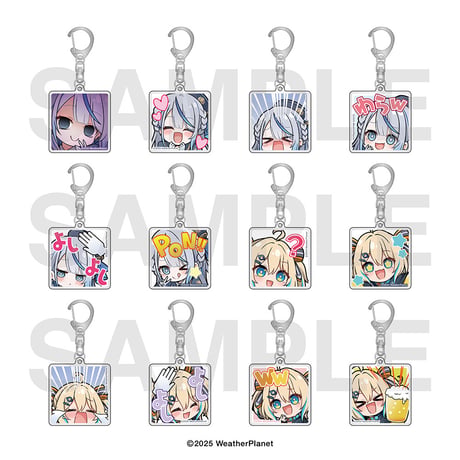 WeatherPlanet　トレーディングスタンプアクリルキーホルダー(全12種)
