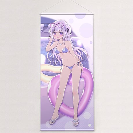 宮坂みゆ先生　描き下ろし特大タペストリー （白凪／ナイトプール）