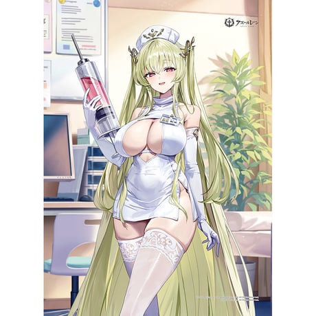 アズールレーン　描き下ろしB2タペストリー （ナポリ／ナース）Wスエード
