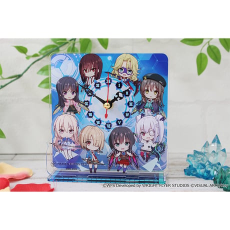 ヘブンバーンズレッド　ぷちちょこミニアクリル置時計【部隊長】