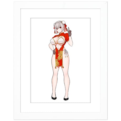 王子様の友達　描き下ろしキャラファイングラフ （藍田美明／チャイナ） A4