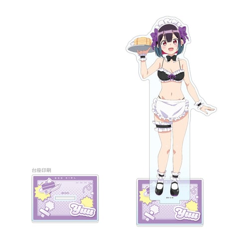 ばっどがーる　描き下ろし特大アクリルスタンド （優谷優／メイド水着）